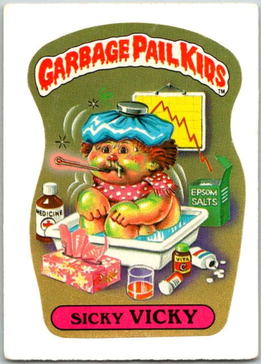1985 Topps Garbage Pail Kids Series NNO Sicky Vicky  V44704