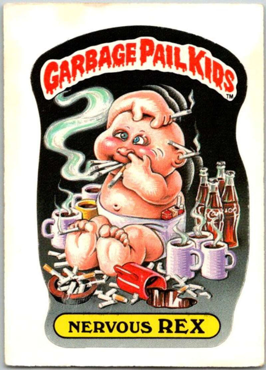 1985 Topps Garbage Pail Kids Series NNO Nervous Rex  V44725