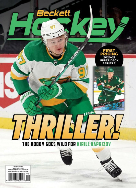 JUNE 2021 Beckett Hockey Monthly Magazine - Kirill Kaprizov Cover