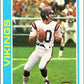 1978 Topps Football #100 Fran Tarkenton  Minnesota Vikings  V44788