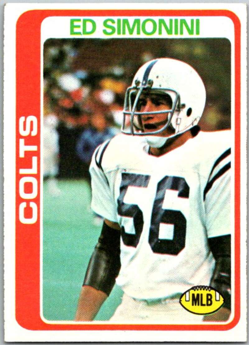 1978 Topps Football #325 Ed Simonini  Baltimore Colts  V44795