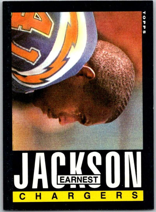 1985 Topps Football #375 Earnest Jackson RC Rookie Chargers  V44813