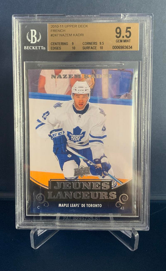 2010-11 Upper Deck French #247 Nazem Kadri Young Guns RC Rookie BGS 9.5