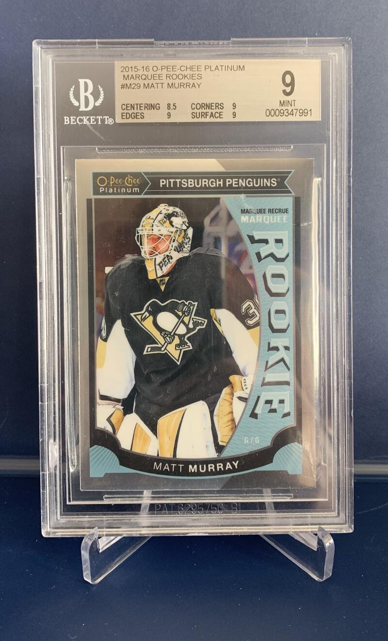 2015-16 UD O-Pee-Chee Platinum #M29 Matt Murray RC Rookie BGS 9 - #7991