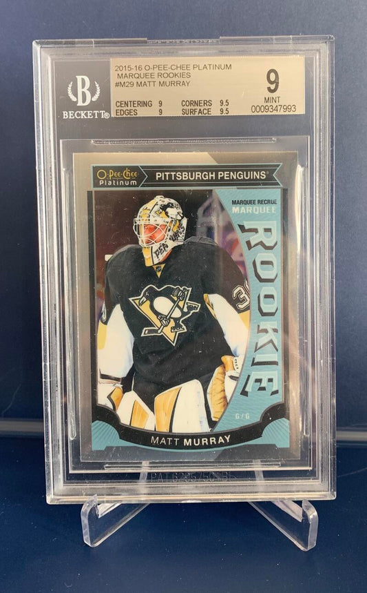 2015-16 UD O-Pee-Chee Platinum #M29 Matt Murray RC Rookie BGS 9 - #7993