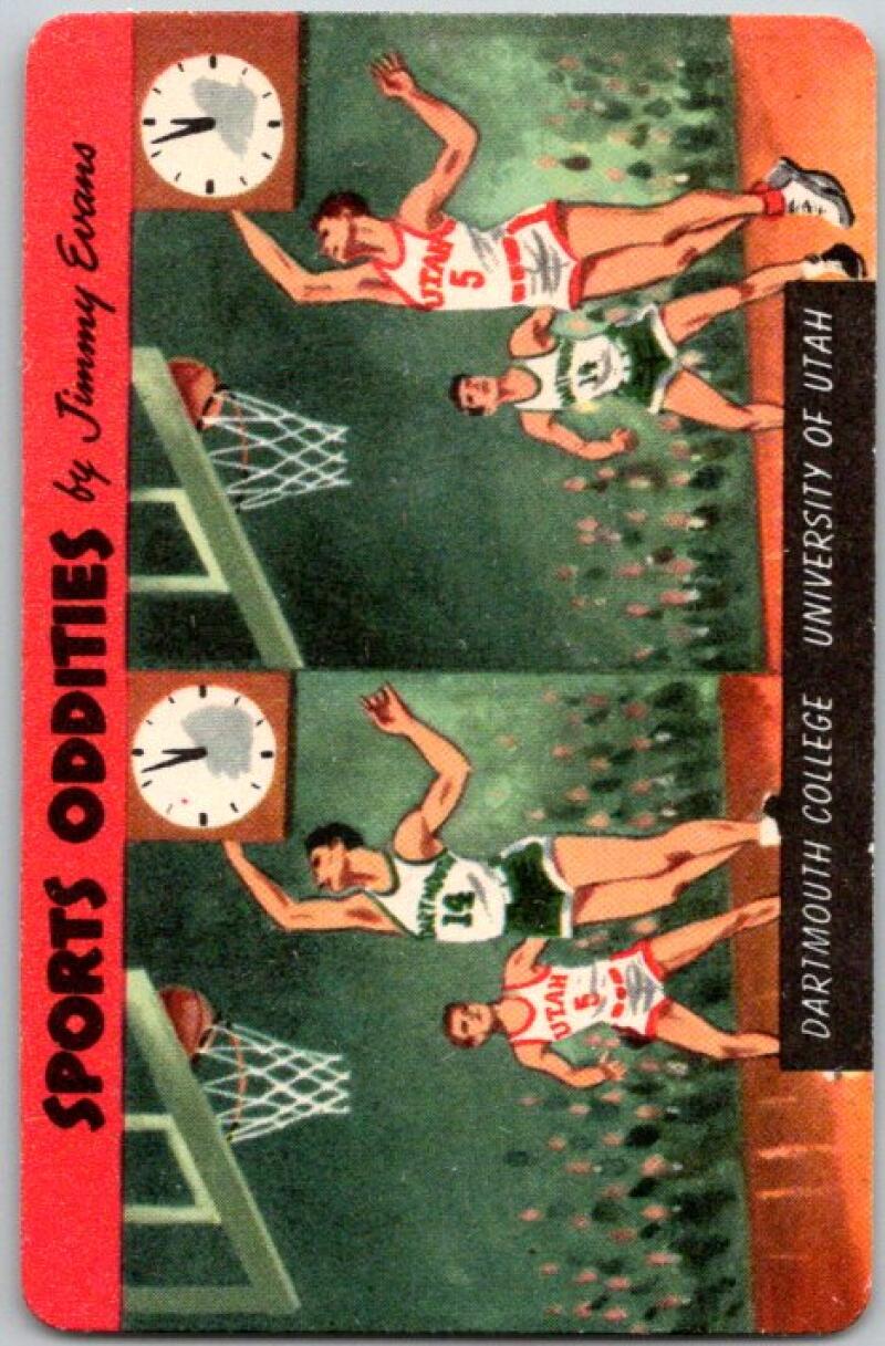 1954 Quaker Sports Oddities #12 Dartmouth College Basketball V44836