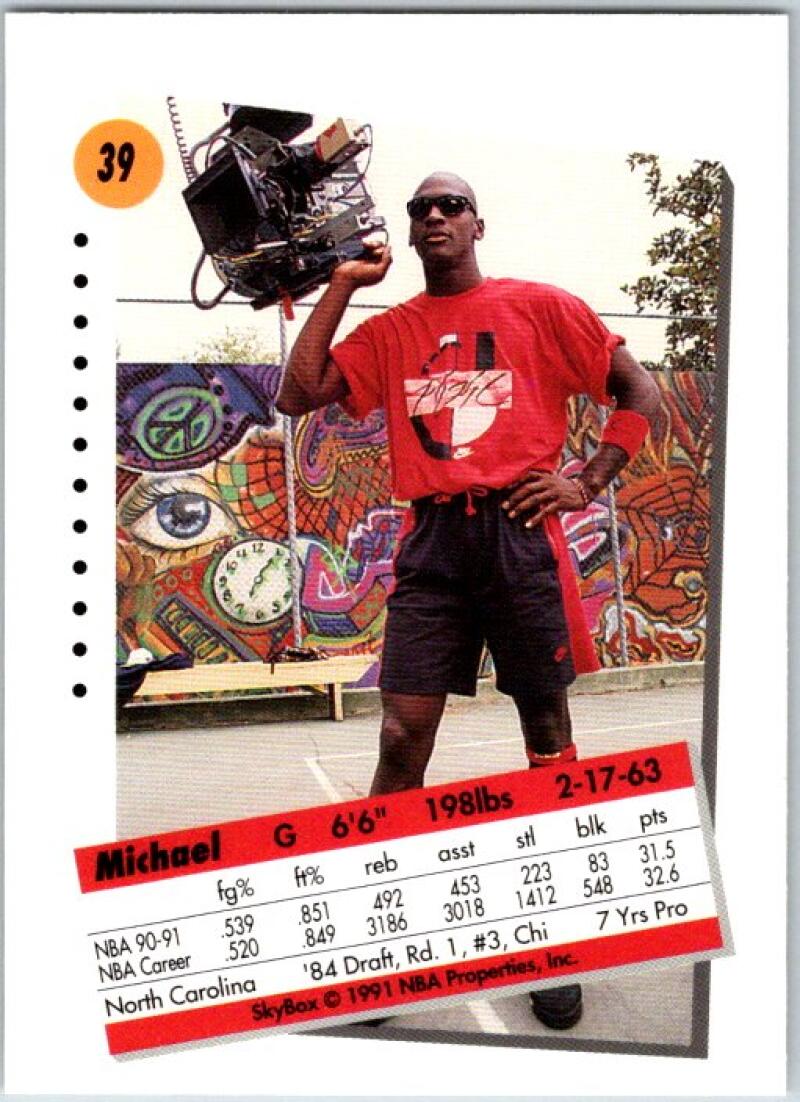 1991-92 SkyBox #39 Michael Jordan MINT Chicago Bulls V44843