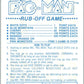 1981 Fleer Ms. Pac-Man Act 1 Rub-Off Game Card Unscratched  V44868