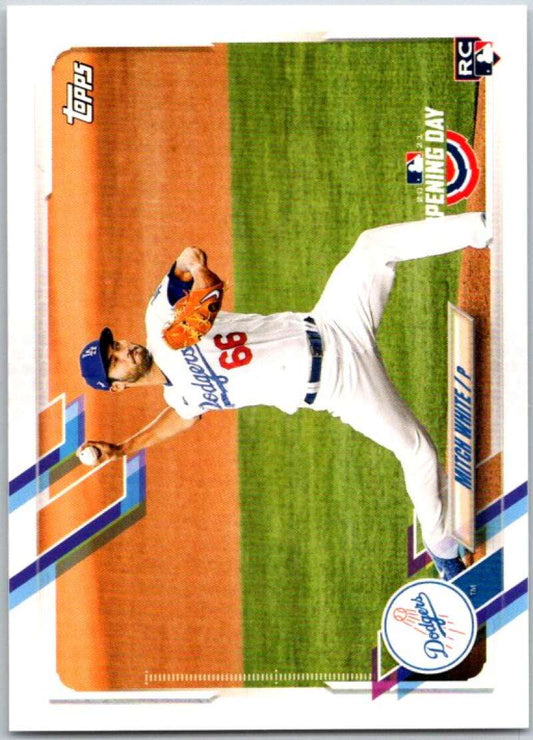 2021 Topps Opening Day #12 Mitch White RC Rookie Dodgers  V44904