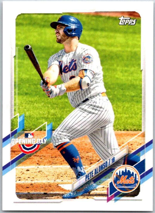2021 Topps Opening Day #40 Pete Alonso  New York Mets  V44909