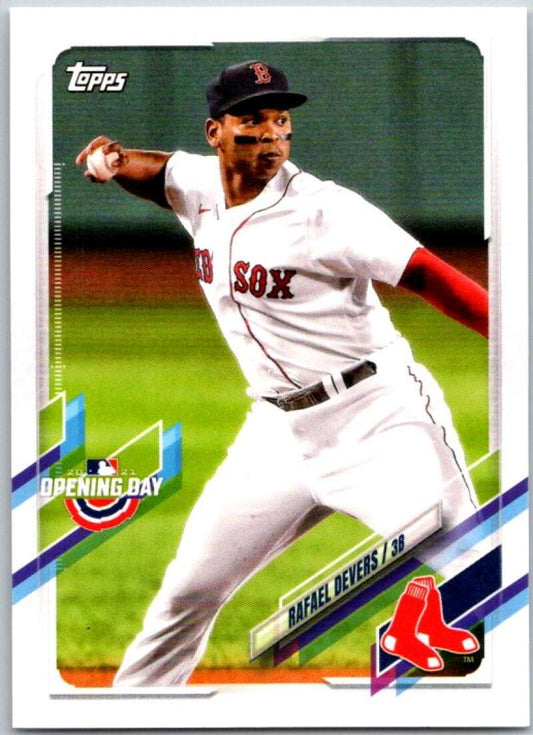 2021 Topps Opening Day #97 Rafael Devers  Boston Red Sox  V44919