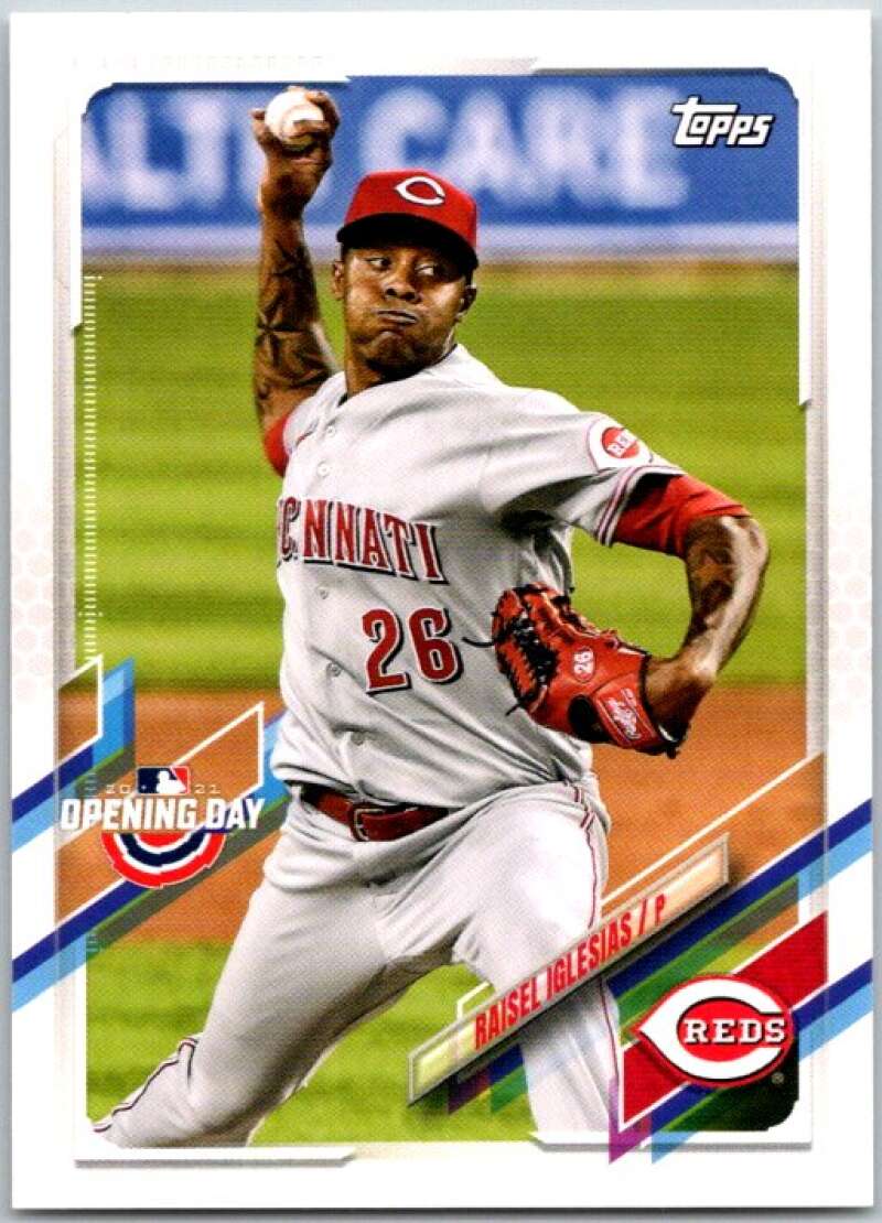 2021 Topps Opening Day #151 Raisel Iglesias  Cincinnati Reds  V44923