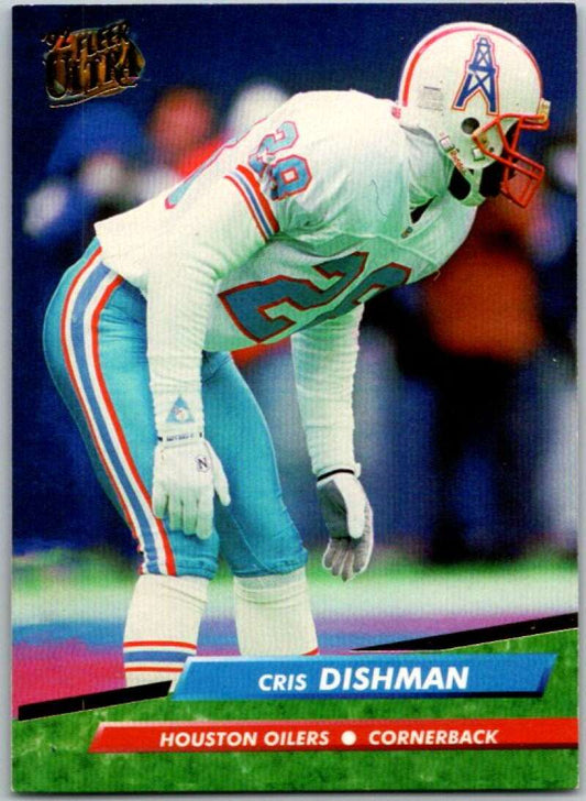 1992 Fleer Ultra Football #141 Cris Dishman  Houston Oilers  V44946