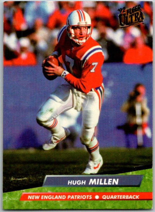 1992 Fleer Ultra Football #251 Hugh Millen  New England Patriots  V44952
