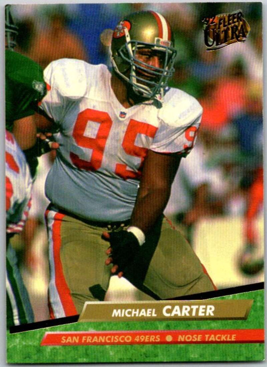 1992 Fleer Ultra Football #360 Michael Carter  San Francisco 49ers  V44957