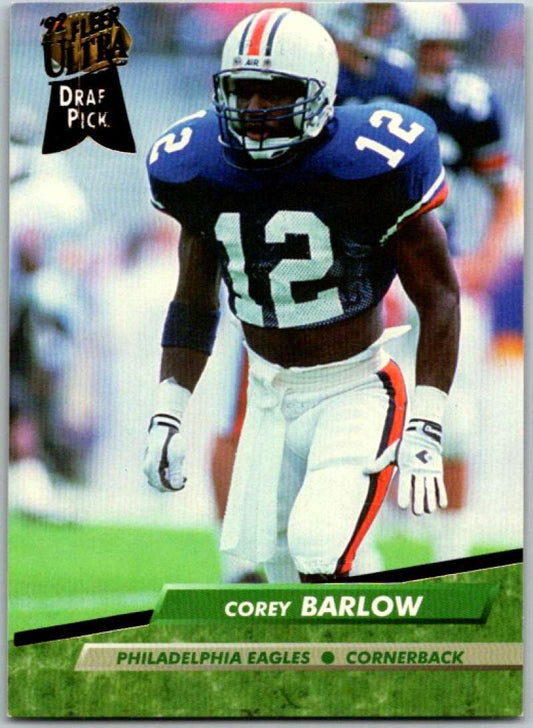 1992 Fleer Ultra Football #417 Corey Barlow  RC Rookie Eagles  V44961