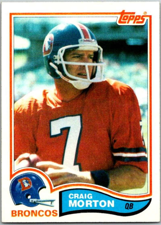 1982 Topps Football #81 Craig Morton  Denver Broncos  V44965
