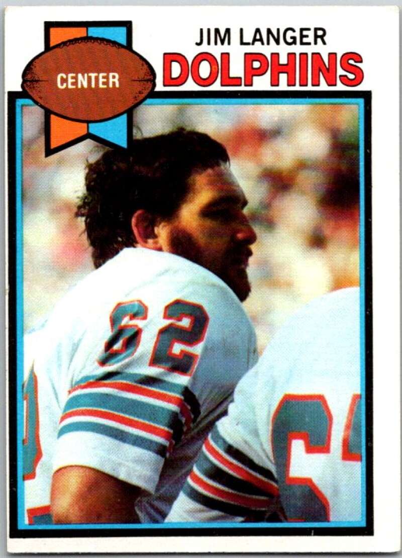 1979 Topps Football #425 Jim Langer  Miami Dolphins  V44998