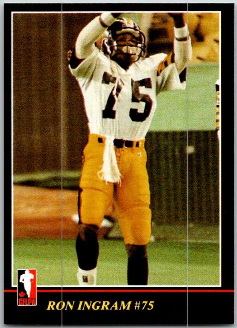 1986 Jogo CFL Football #4 Ron Ingram #75  V45010