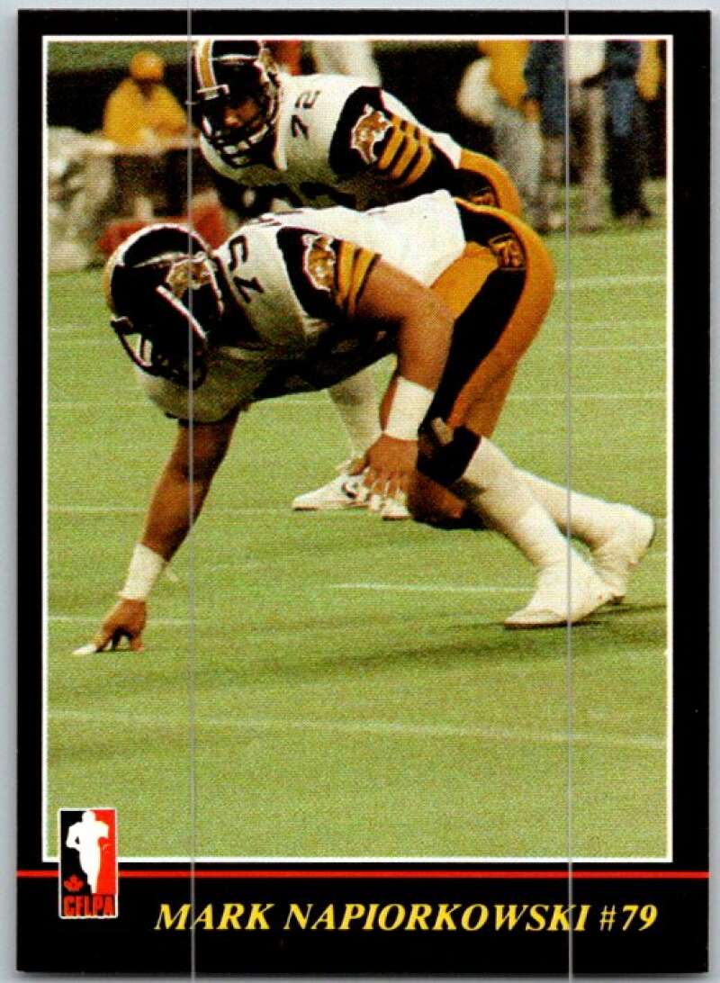 1986 Jogo CFL Football #10 Mark Napiorkowski #79  V45016