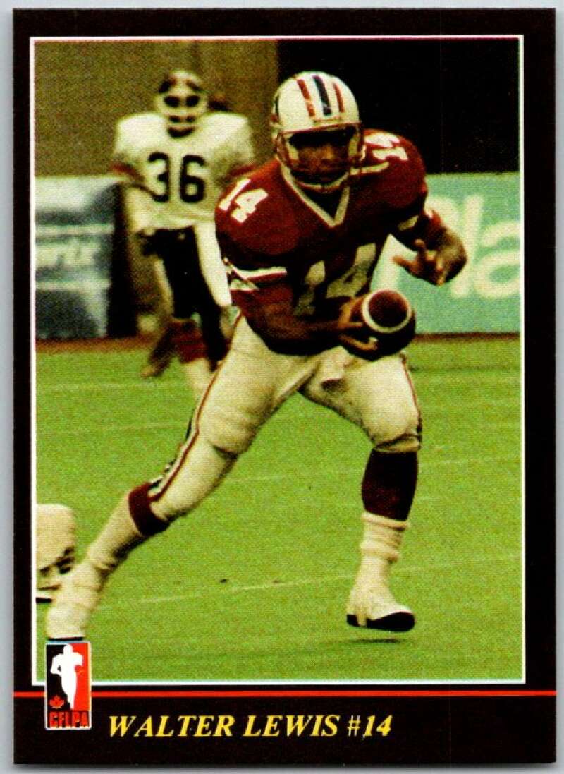 1986 Jogo CFL Football #42 Walter Lewis #14  V45050