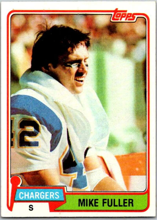 1981 Topps Football #67 Mike Fuller  San Diego Chargers  V45078