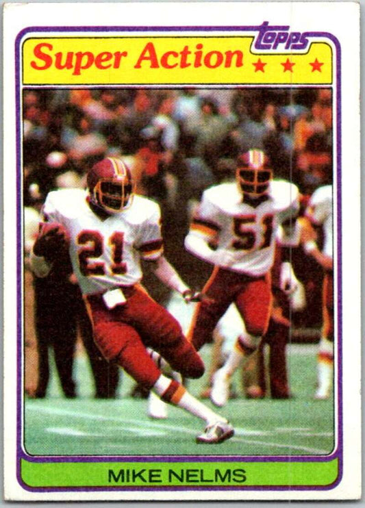 1981 Topps Football #252 Mike Nelms  Washington Redskins  V45110