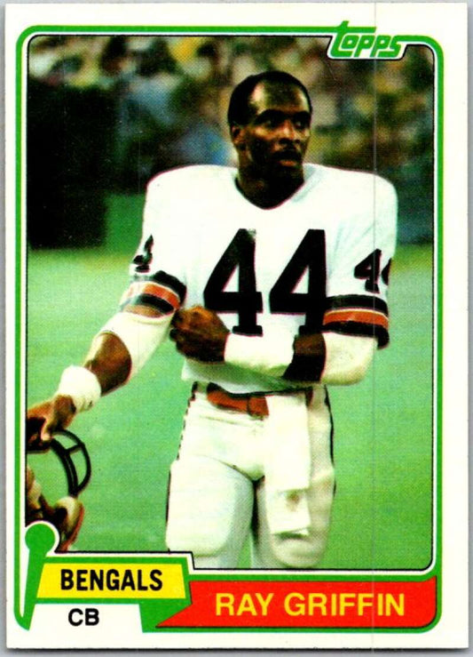 1981 Topps Football #257 Ray Griffin  RC Rookie Bengals  V45111
