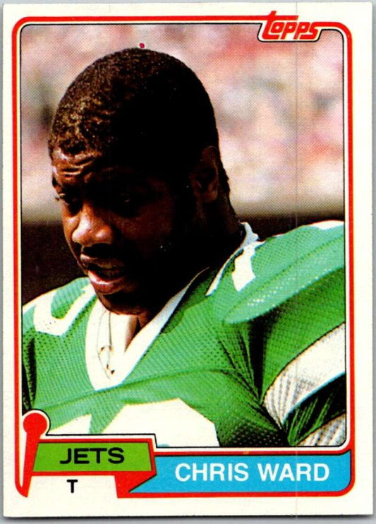 1981 Topps Football #261 Chris Ward  RC Rookie New York Jets  V45112