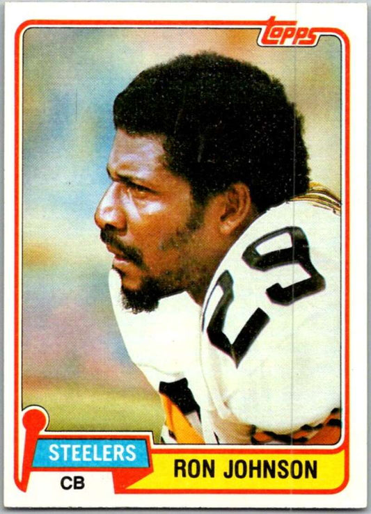 1981 Topps Football #278 Ron Johnson  Pittsburgh Steelers  V45115