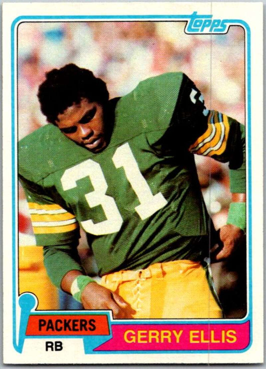 1981 Topps Football #291 Gerry Ellis  Green Bay Packers  V45118