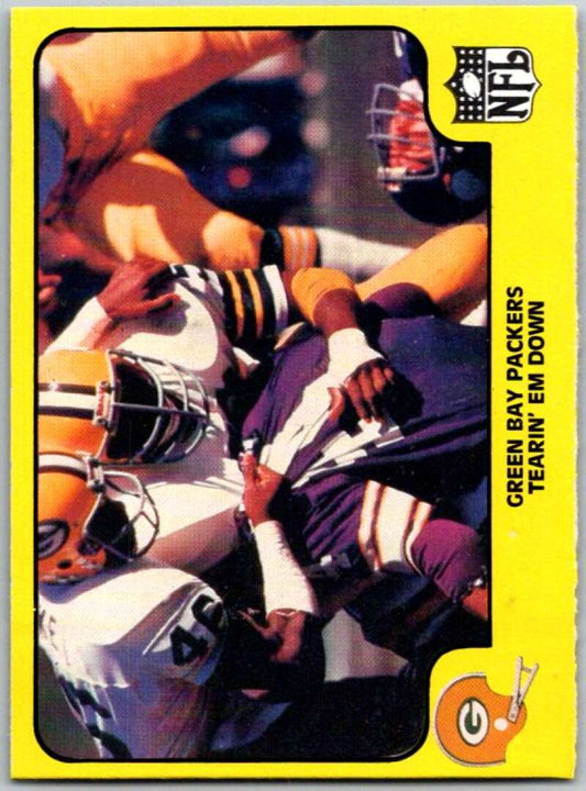 1978 Fleer Team Action # 20 Green Bay Packers Tearin'em Down  V45233