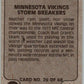 1978 Fleer Team Action # 29 Minnesota Vikings Storm Breakers  V45245