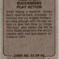 1978 Fleer Team Action # 53 Tampa Bay Buccaneers Play Action  V45262