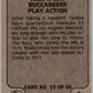 1978 Fleer Team Action # 53 Tampa Bay Buccaneers Play Action  V45263