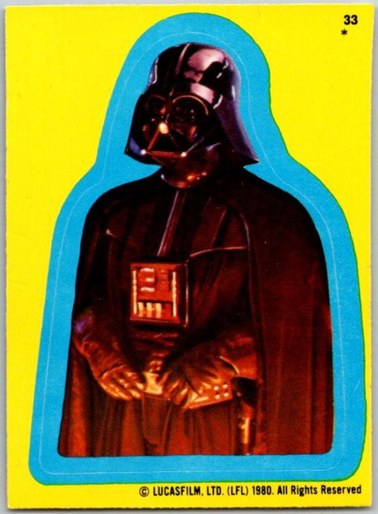 1980 Topps The Empire Strikes Back Stickers #33 Darth Vader   V45373