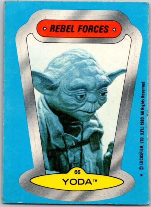 1980 Topps The Empire Strikes Back Stickers #66 Yoda   V45411