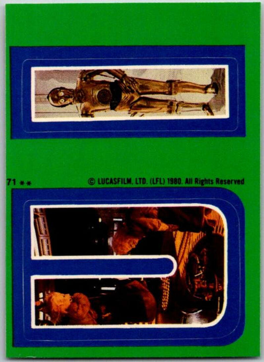 1980 Topps The Empire Strikes Back Stickers #71 U I   V45421