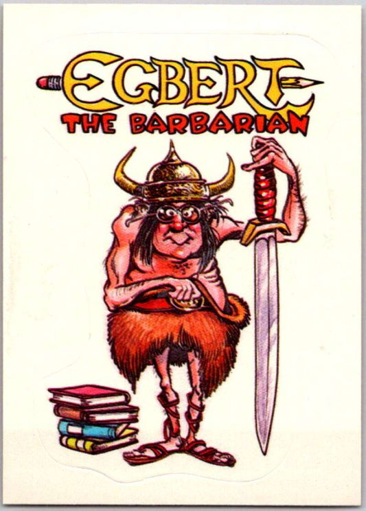 1983 Zero Heroes Stickers #17 Egbert, The Barbarian  V45470