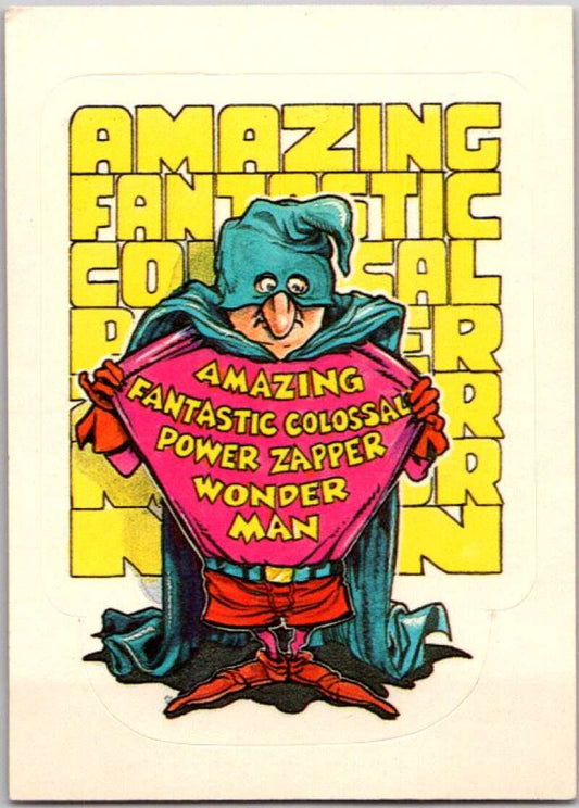 1983 Zero Heroes Stickers #27 Amazing Power Wonder Man  V45482