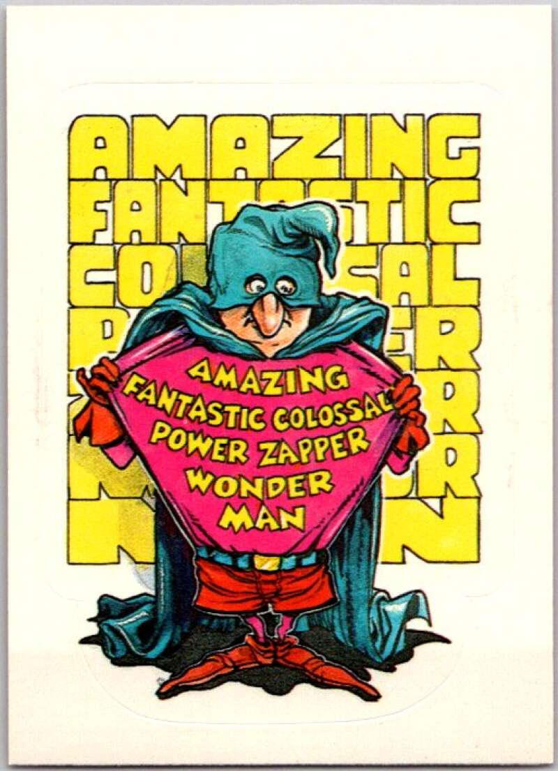 1984 Zero Heroes Stickers #27 Amazing Power Wonder Man  V45483
