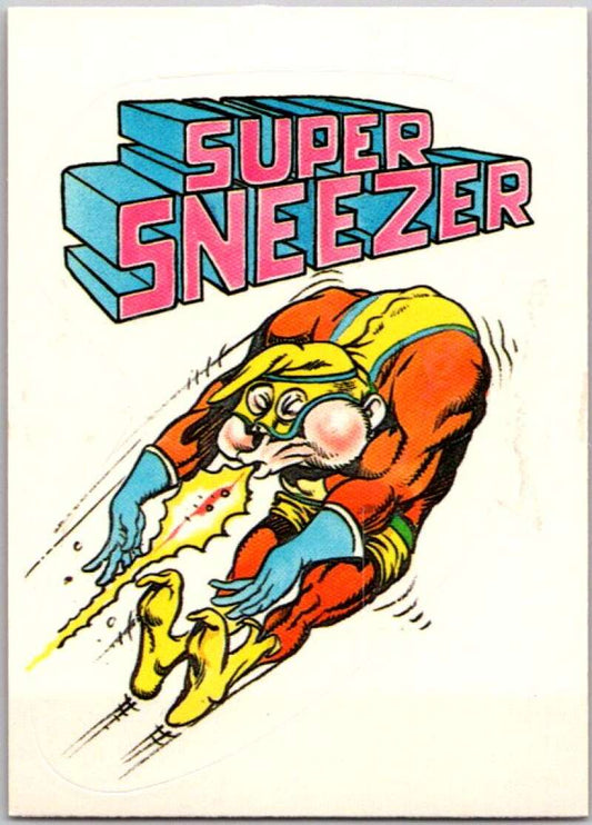 1983 Zero Heroes Stickers #29 Super Sneezer  V45486