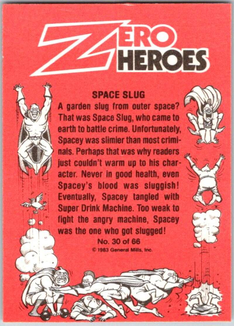 1983 Zero Heroes Stickers #30 Space Slug  V45487