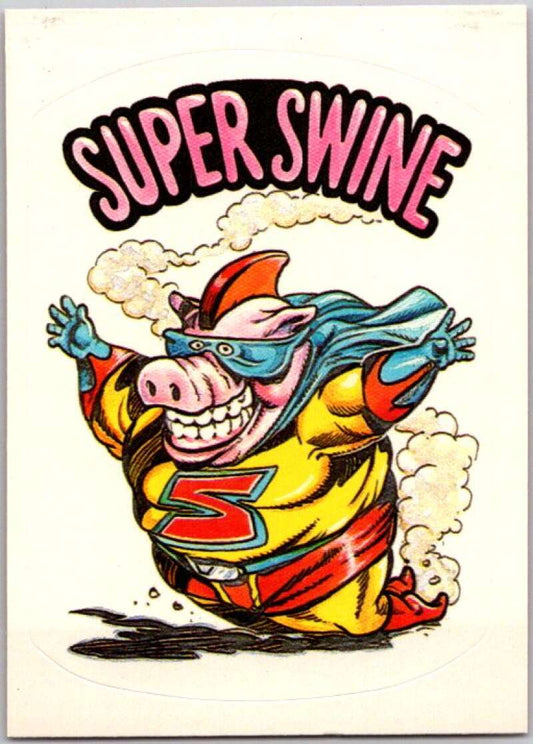1983 Zero Heroes Stickers #34 Super Swine  V45491