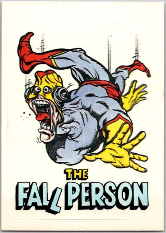 1983 Zero Heroes Stickers #50 Fall Person  V45507