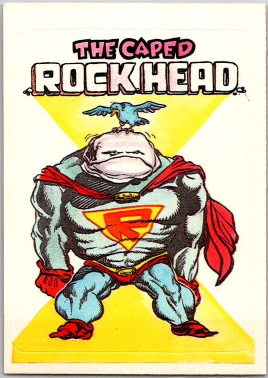 1983 Zero Heroes Stickers #63 The Caped Rock Head  V45521