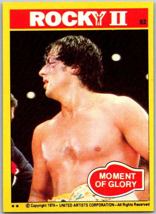 1979 Rocky II #92 Moment of Glory  V45553