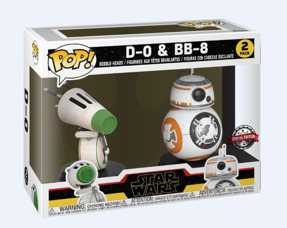Funko Pop - 2 PACK Star Wars: D-0 & BB-8 - Bobble-Heads - Special Edition Image 1