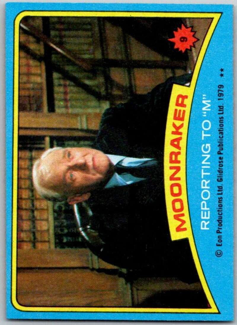 1979 Topps James Bond Moonraker #9 Reporting to M   V45652