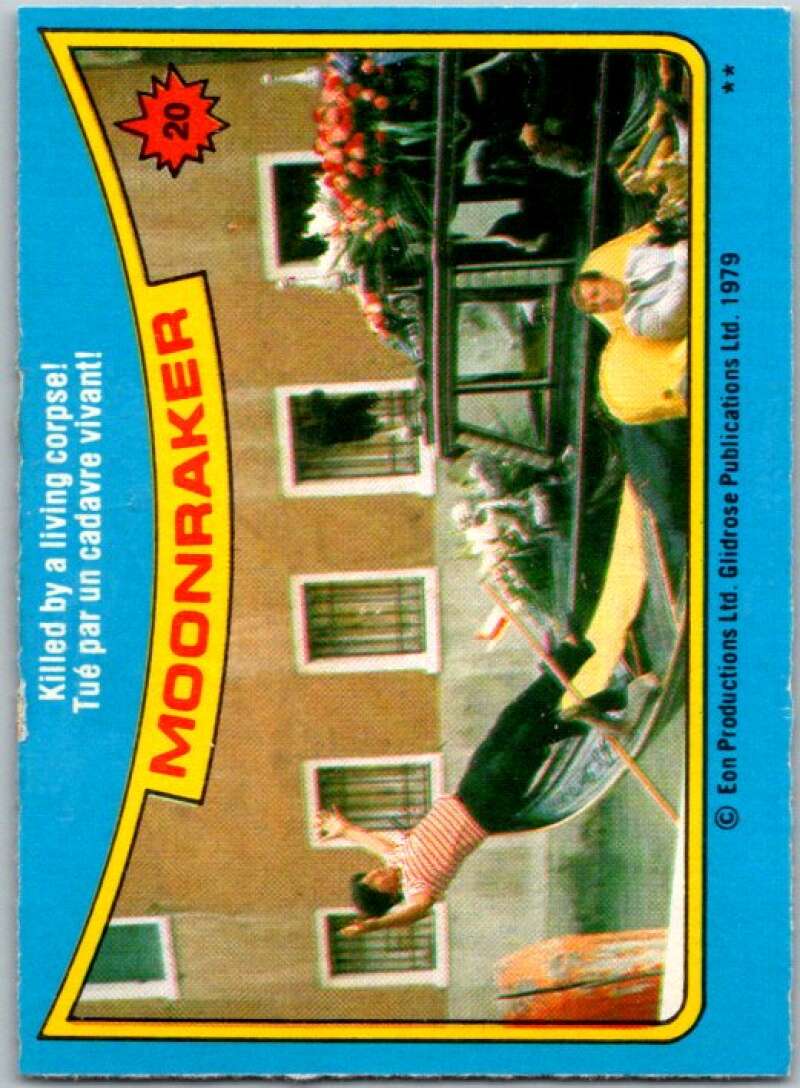 1979 Topps James Bond Moonraker #20 Killed by a living corpse   V45660